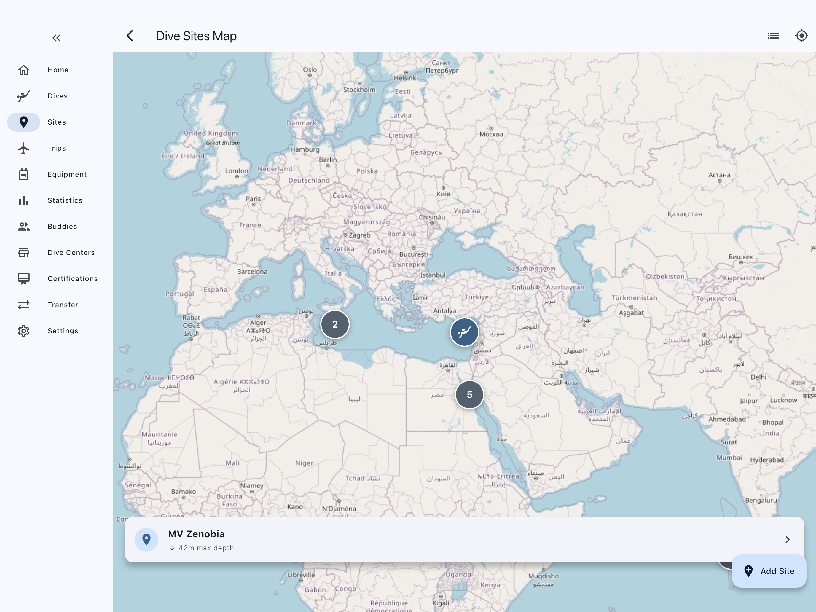 Interactive Map View